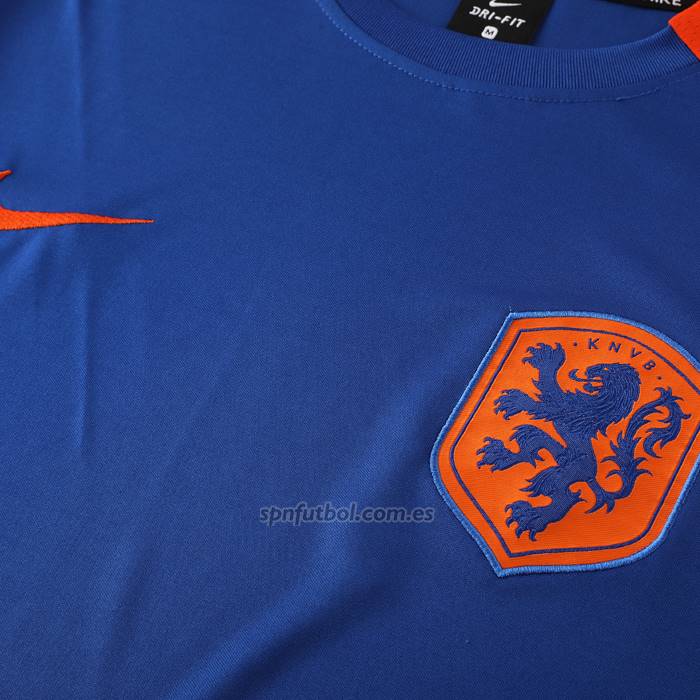 Chandal del Paises Bajos Manga Corta 2024-2025 Azul - Pantalon Corto